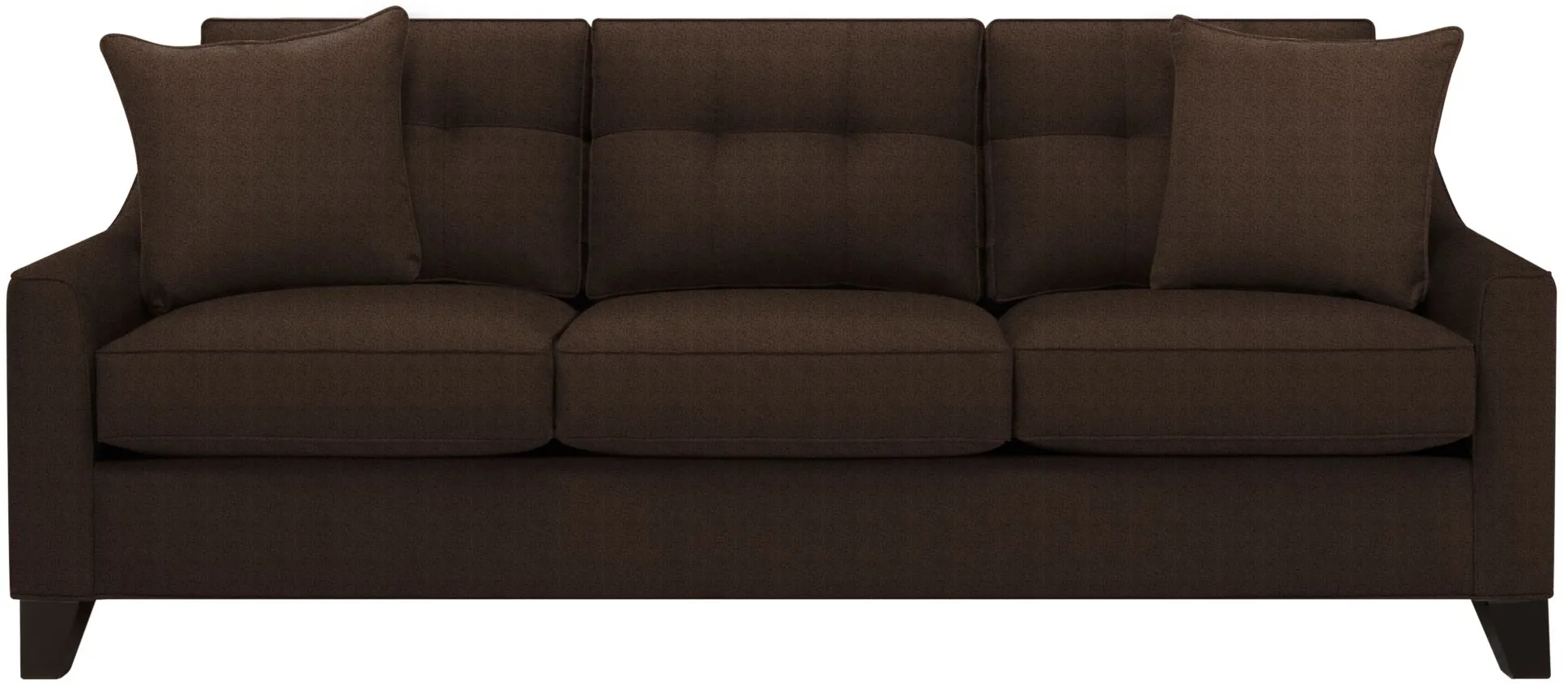 Carmine Sofa in Suede so Soft Chocolate by H.M. Richards