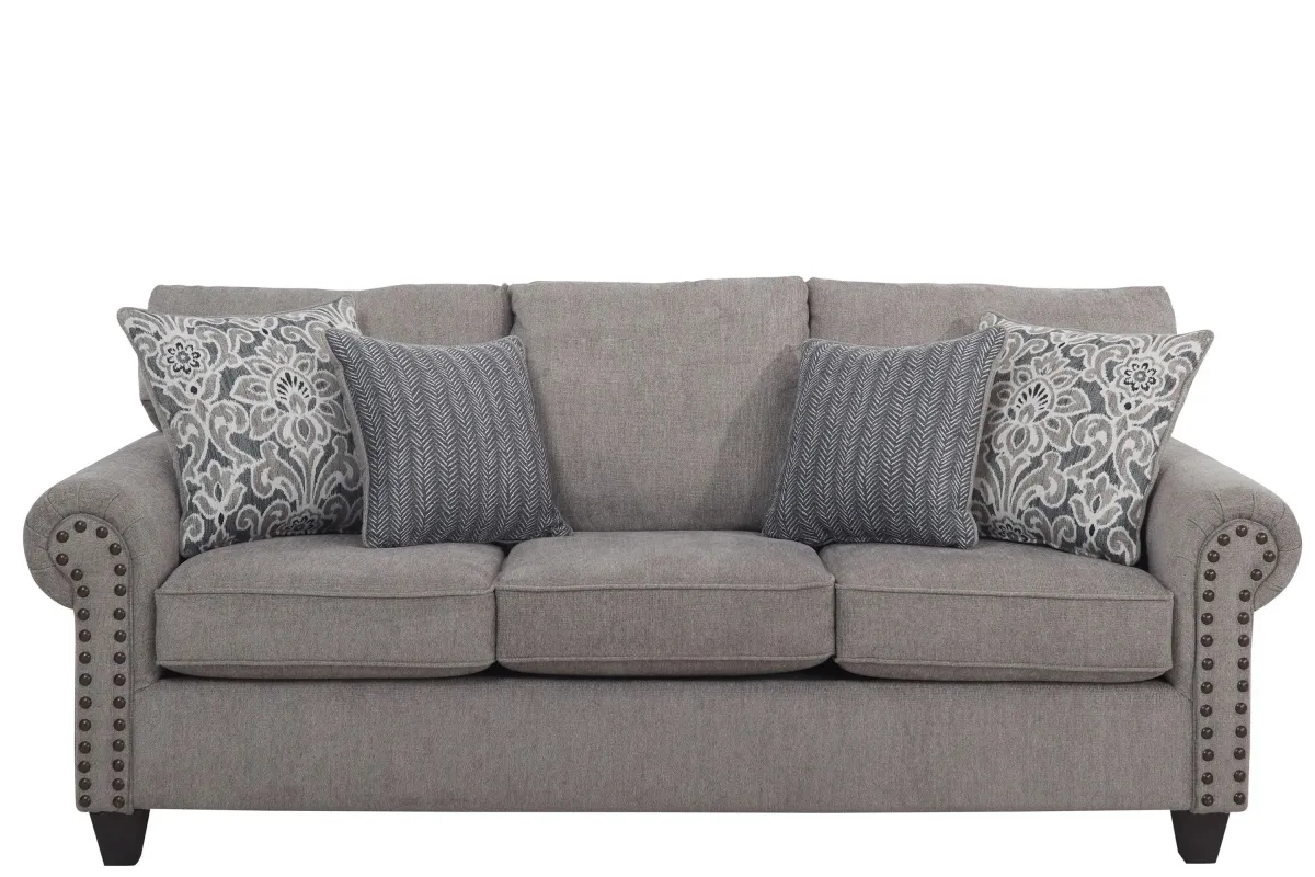 Crandall Sofa in Mecca Pewter by Flair