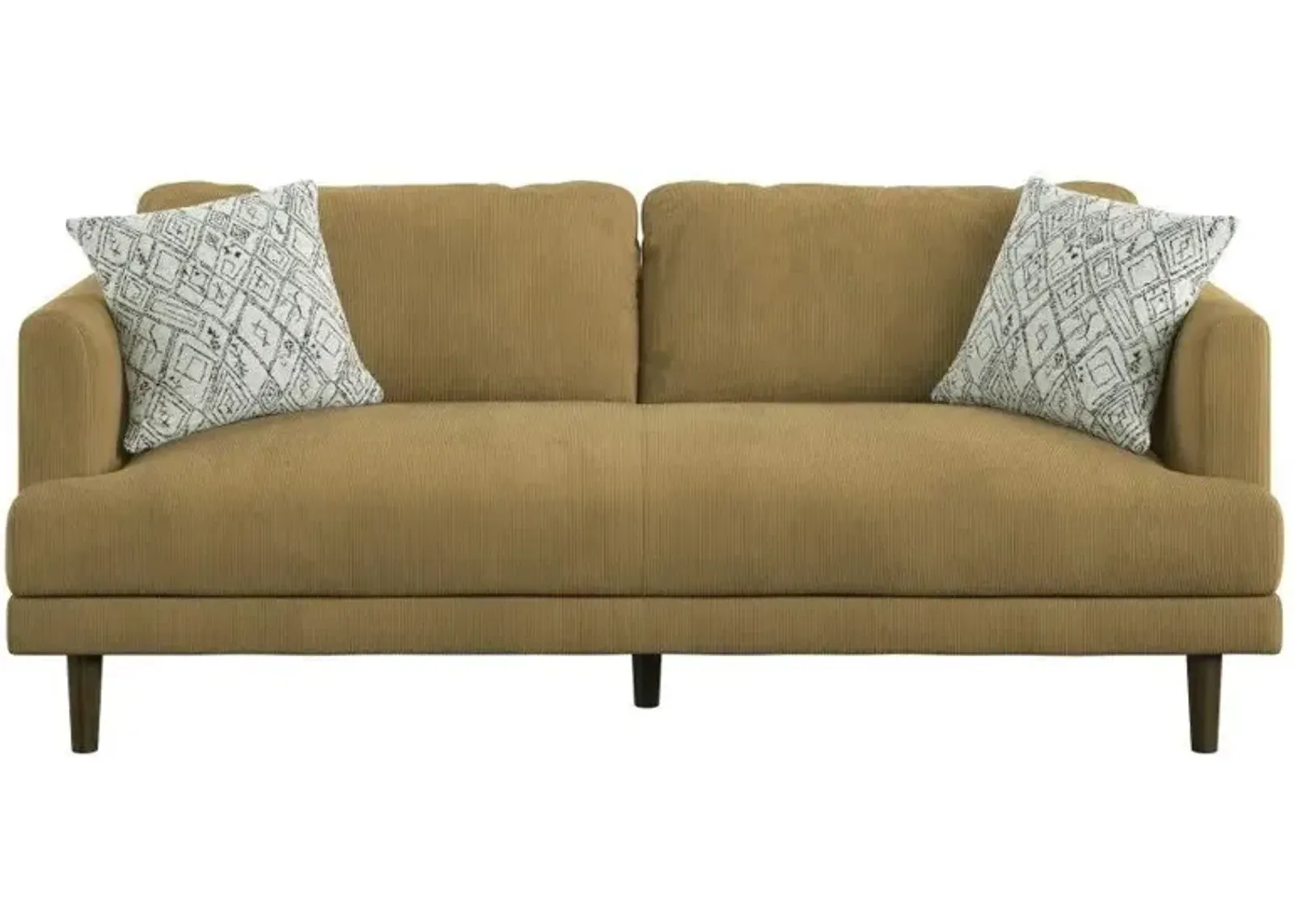 Juno Sofa in dark mustard by Emerald Home Furnishings