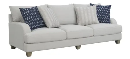 Laney Sofa in harbor gray by Emerald Home Furnishings