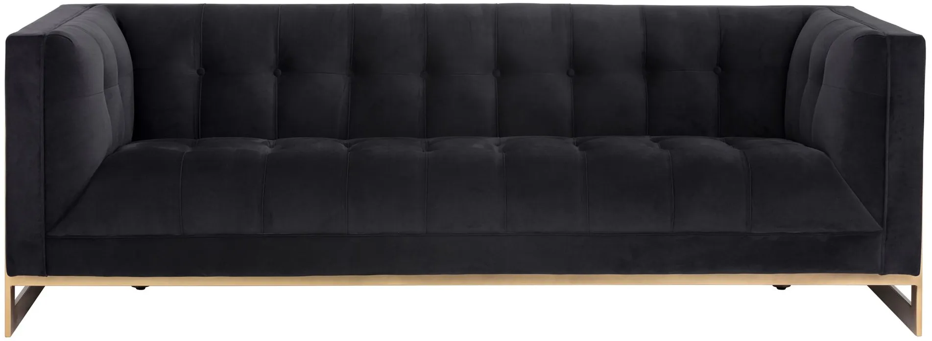 Ekon Sofa in Abbington Black by Sunpan