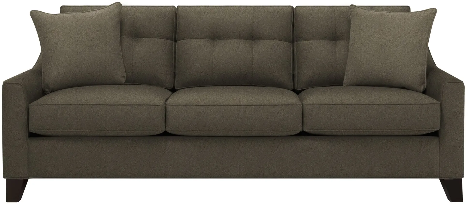 Carmine Sofa in Suede So Soft Graystone by H.M. Richards