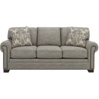 Wilcott Chenille Sofa in Slate by Emeraldcraft
