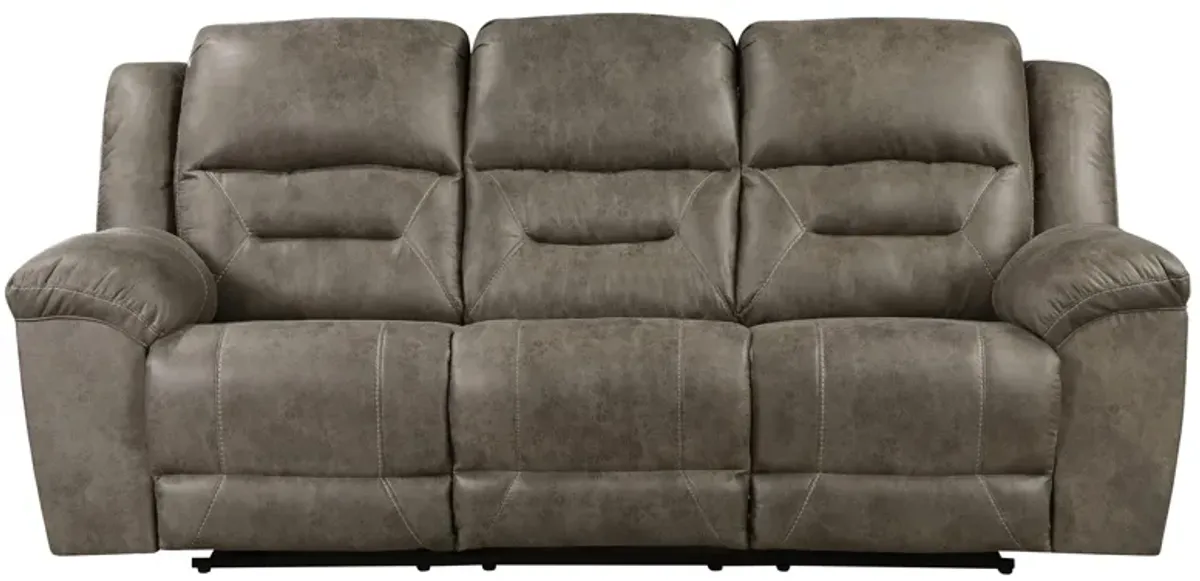 Dallas Double Reclining Sofa in Brown by Homelegance