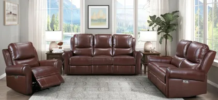 Fairview Power Double Reclining Sofa in Brown by Homelegance