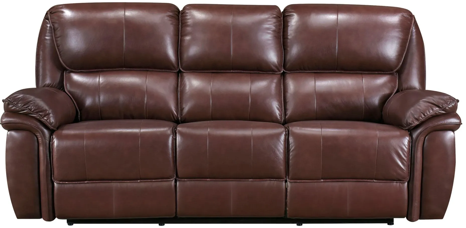Hazen Double Reclining Sofa in Brown by Homelegance