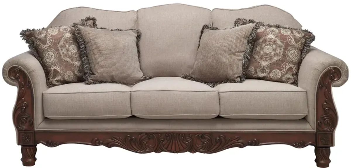 Palazzo Sofa in Exploit Sand by Aria Designs