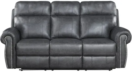 Anaheim Power Double Reclining Sofa in Gray by Homelegance