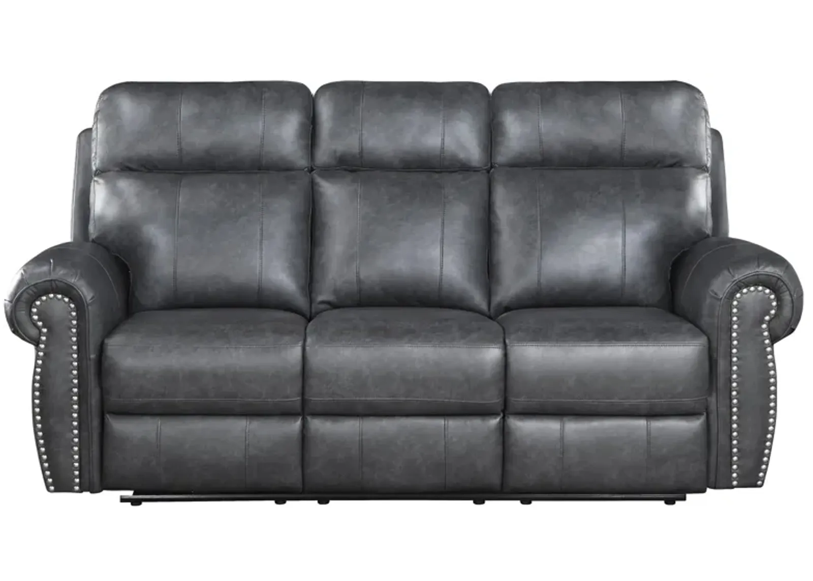 Anaheim Power Double Reclining Sofa in Gray by Homelegance