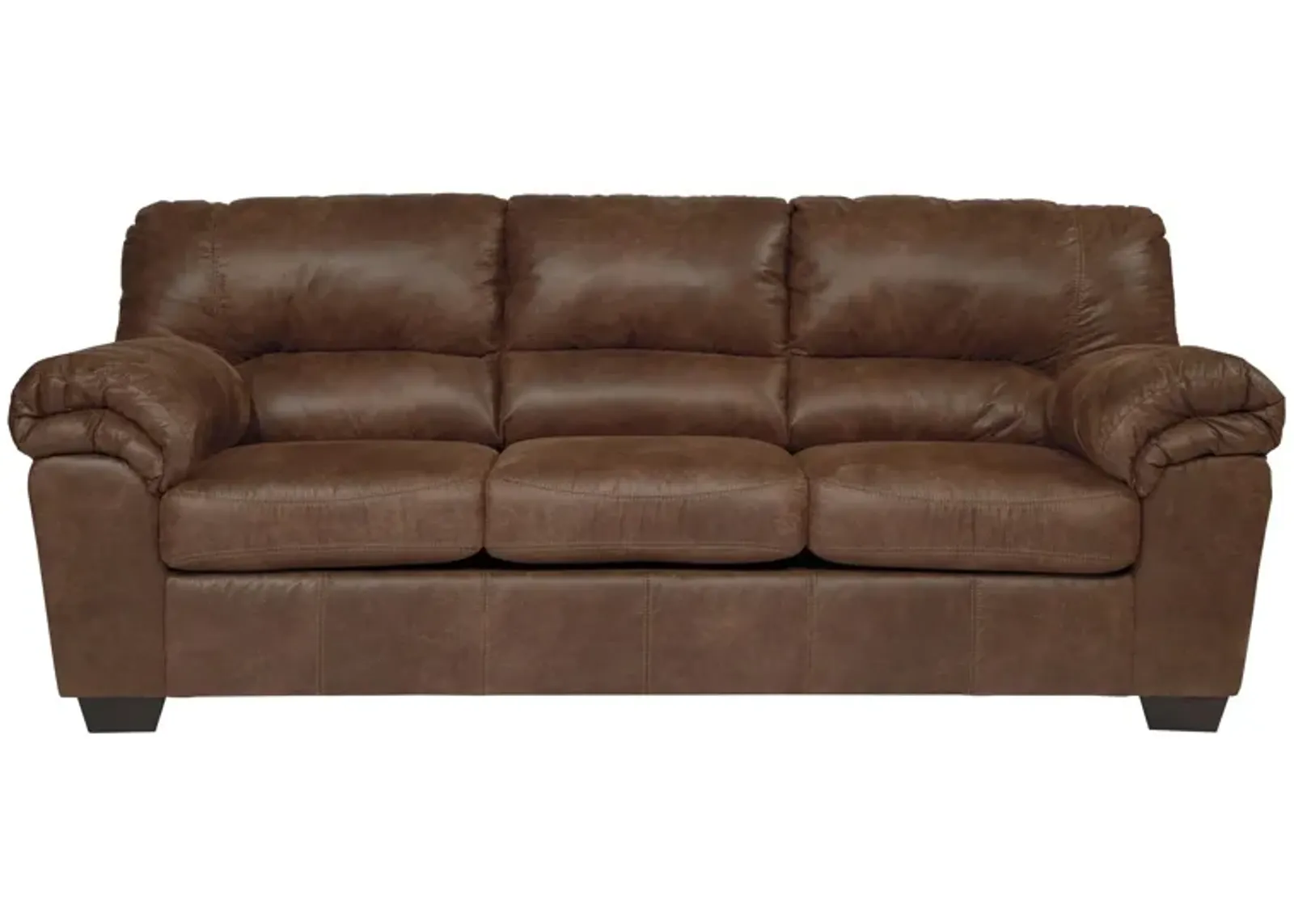 Livingston Leather-Look Sofa in Brown by Ashley Furniture