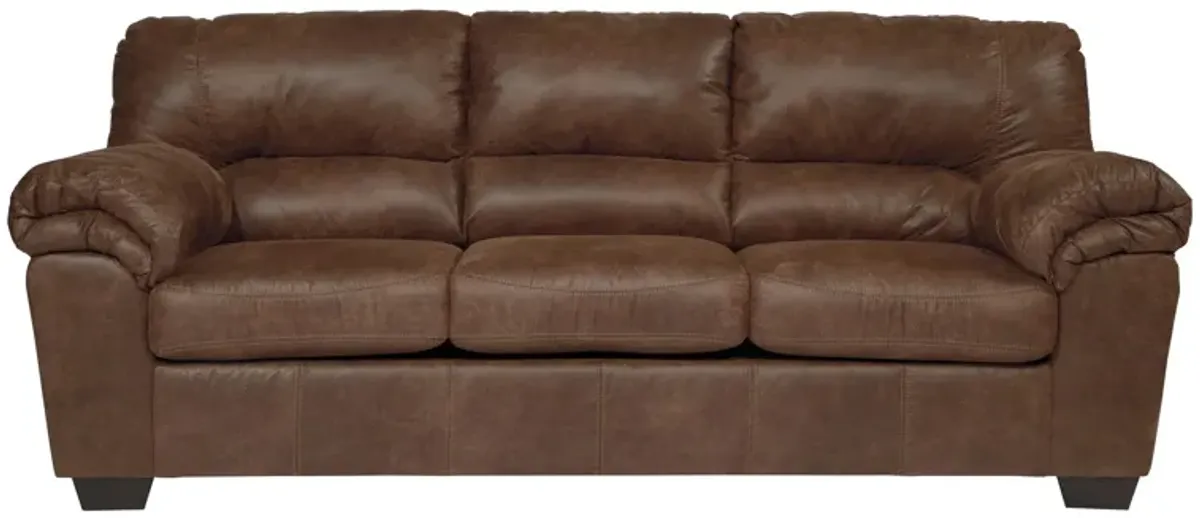 Livingston Leather-Look Sofa in Brown by Ashley Furniture