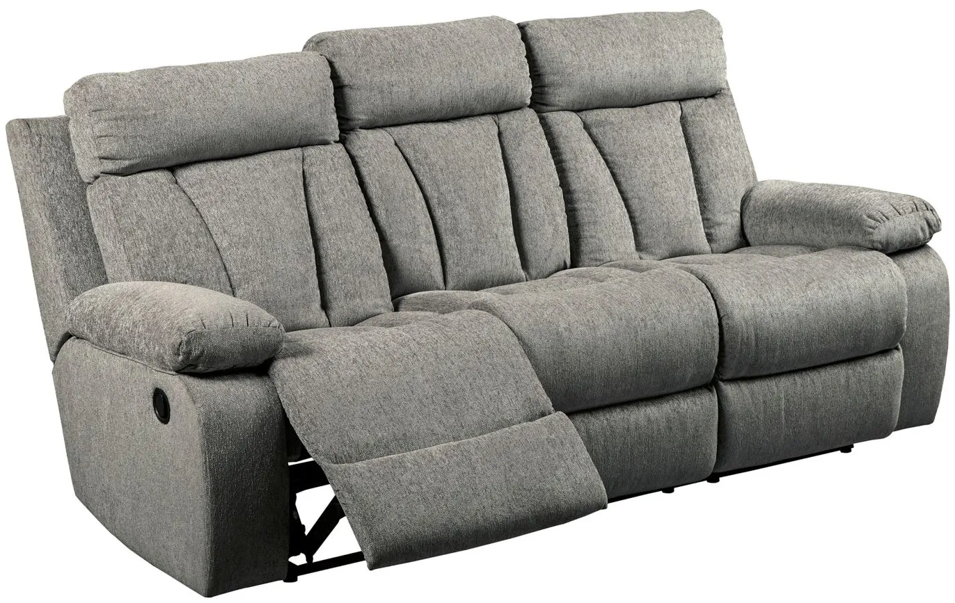 Alexandria Reclining Sofa in Fog by Ashley Furniture