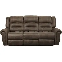 Turkish Double Reclining Sofa in Brown by Homelegance