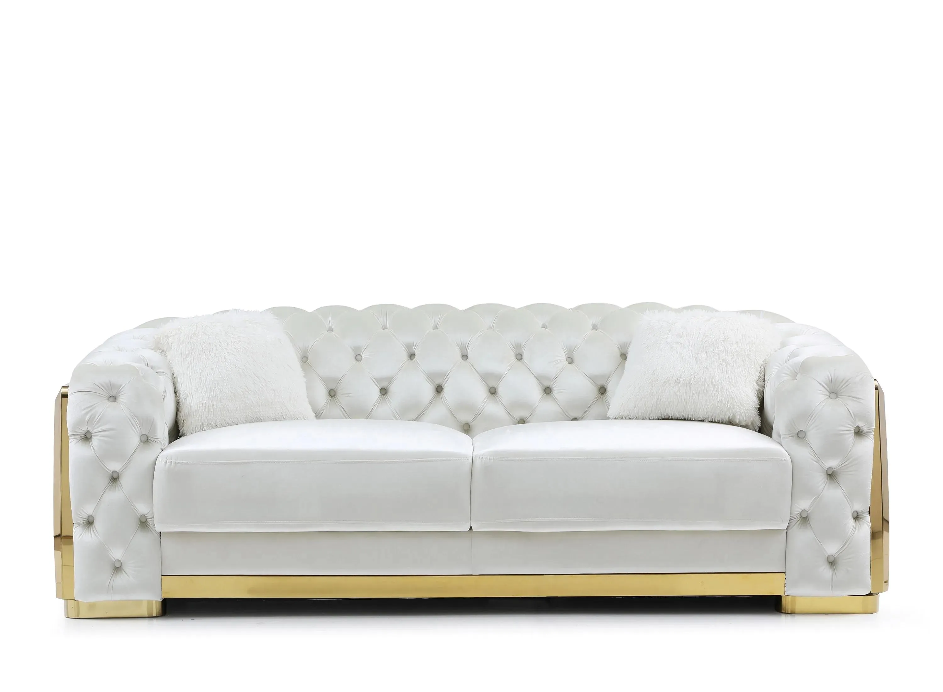 Lexi Sofa in Ivory by Glory Furniture