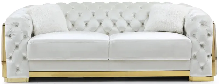 Lexi Sofa in Ivory by Glory Furniture