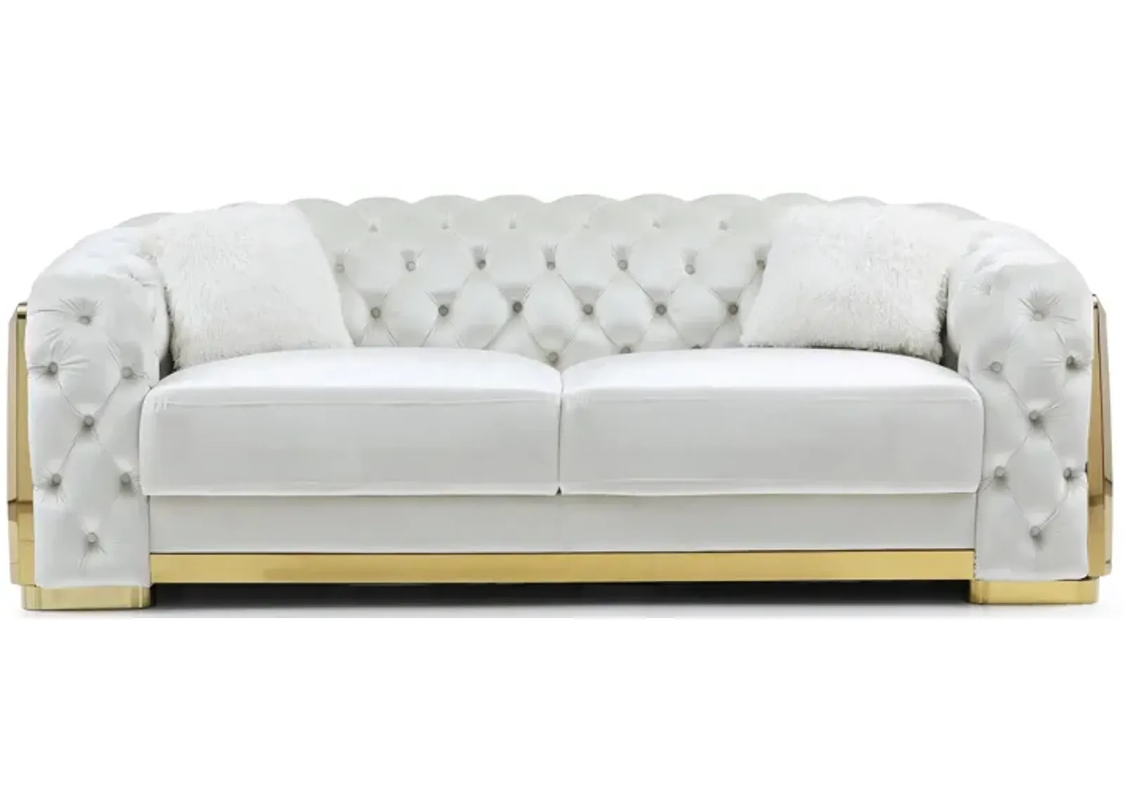 Lexi Sofa in Ivory by Glory Furniture