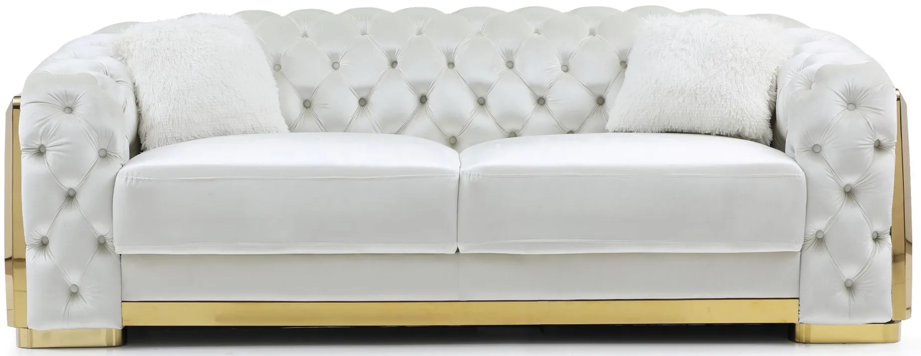 Lexi Sofa in Ivory by Glory Furniture
