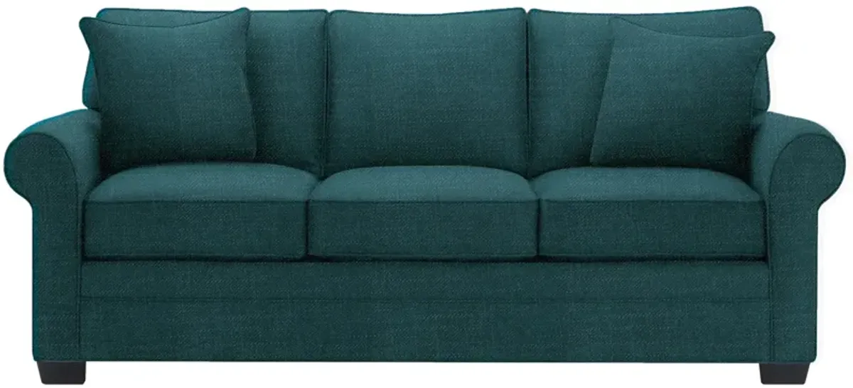 Glendora Sofa in Elliot Teal by H.M. Richards