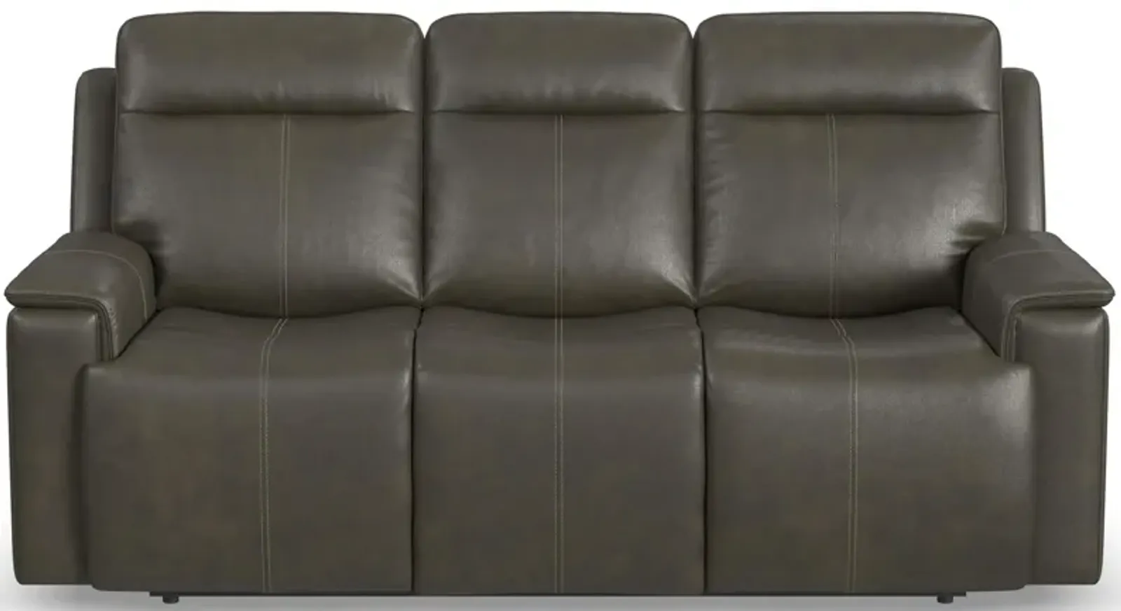 Odell Leather Power Reclining Sofa with Power Headrest and Lumbar