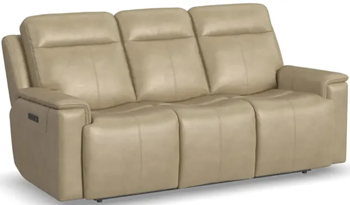 Odell Leather Power Reclining Sofa with Power Headrest and Lumbar