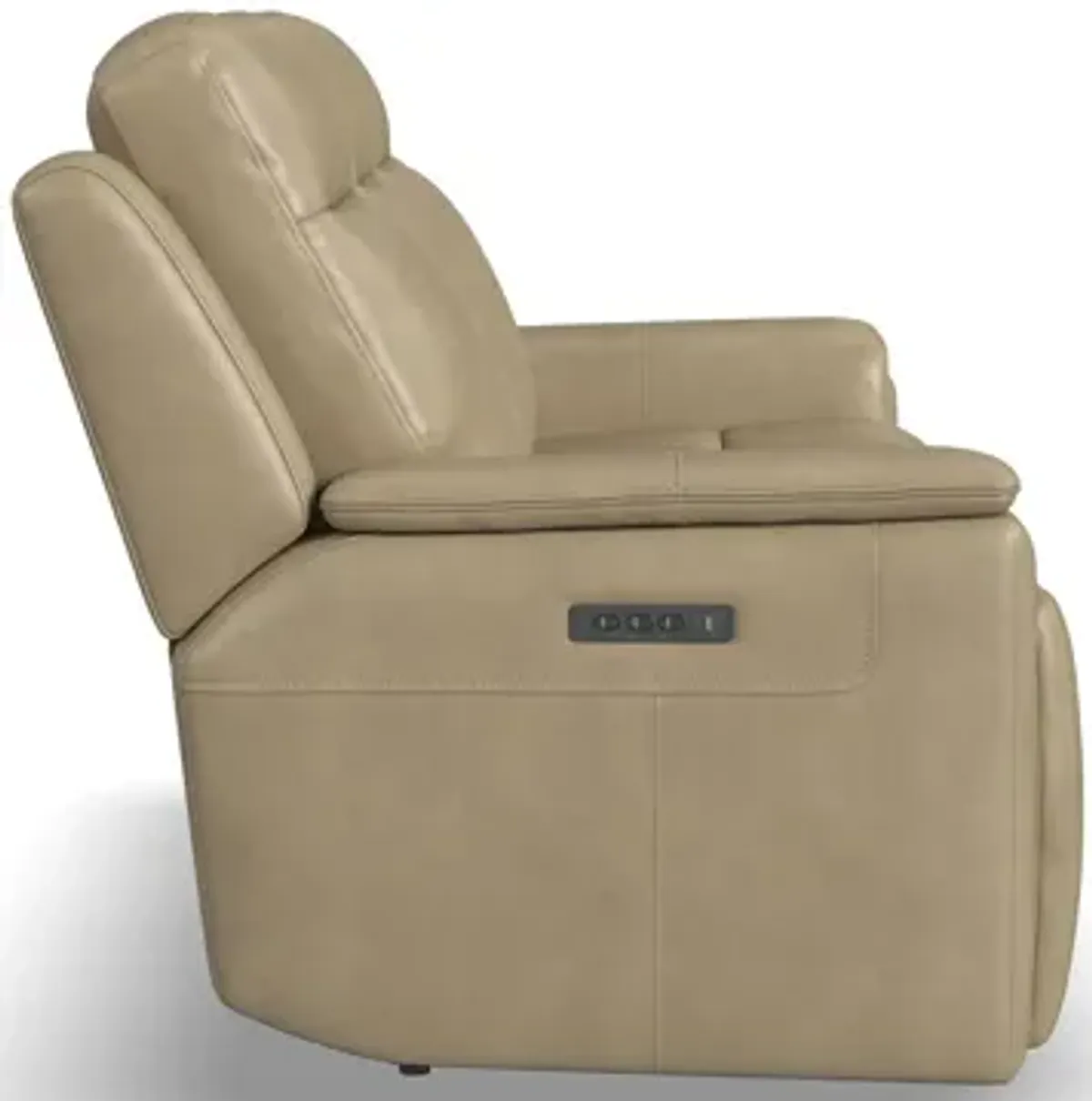 Odell Leather Power Reclining Sofa with Power Headrest and Lumbar