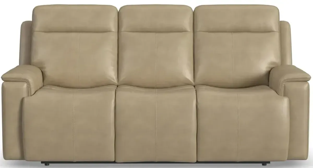 Odell Leather Power Reclining Sofa with Power Headrest and Lumbar