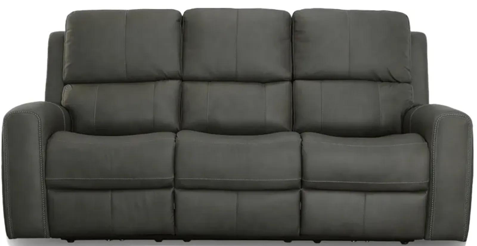 Linden Leather Power Reclining Sofa with Power Headrest and Lumbar