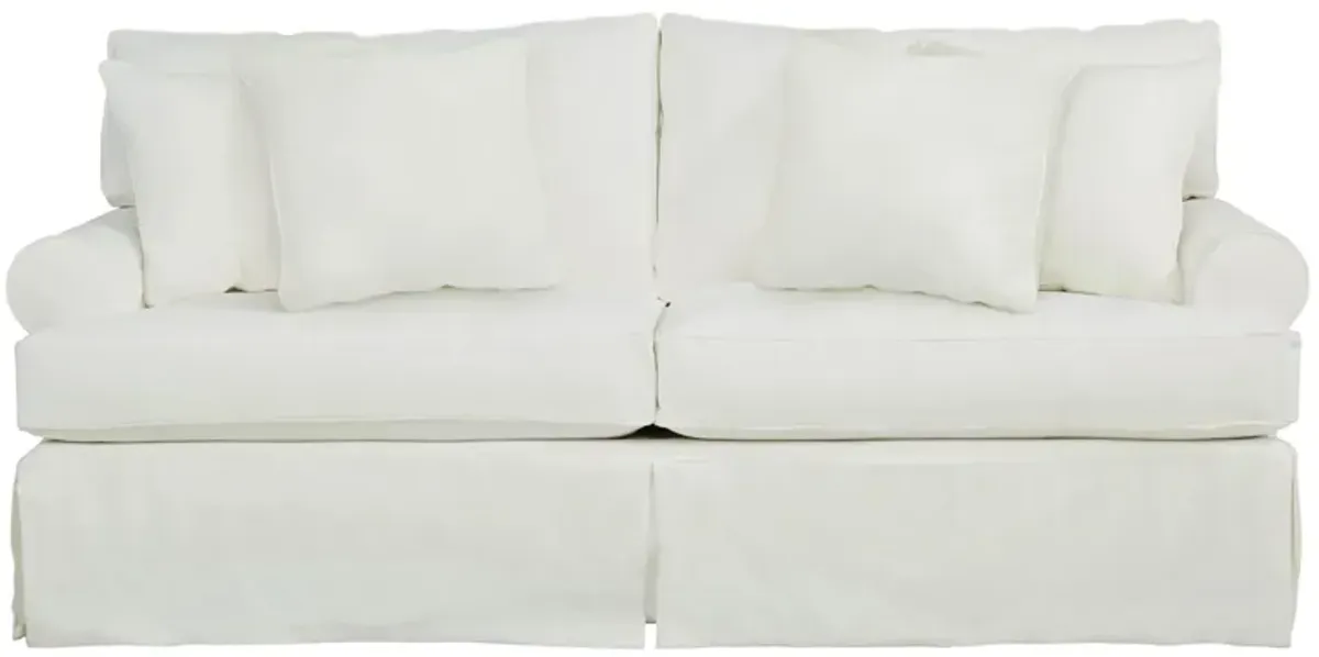 Lakeside Sofa in Homerun Bleached White by H.M. Richards