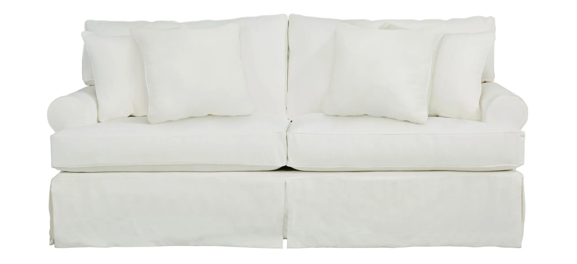 Lakeside Sofa in Homerun Bleached White by H.M. Richards