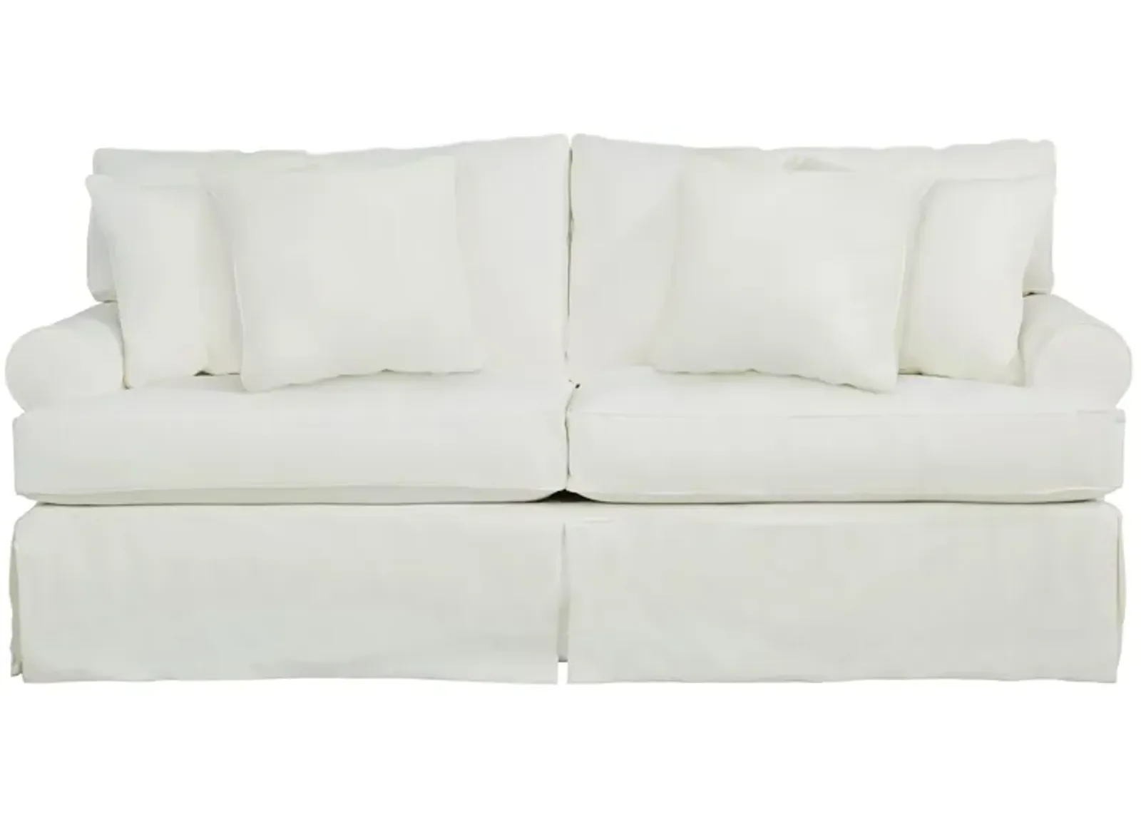 Lakeside Sofa in Homerun Bleached White by H.M. Richards