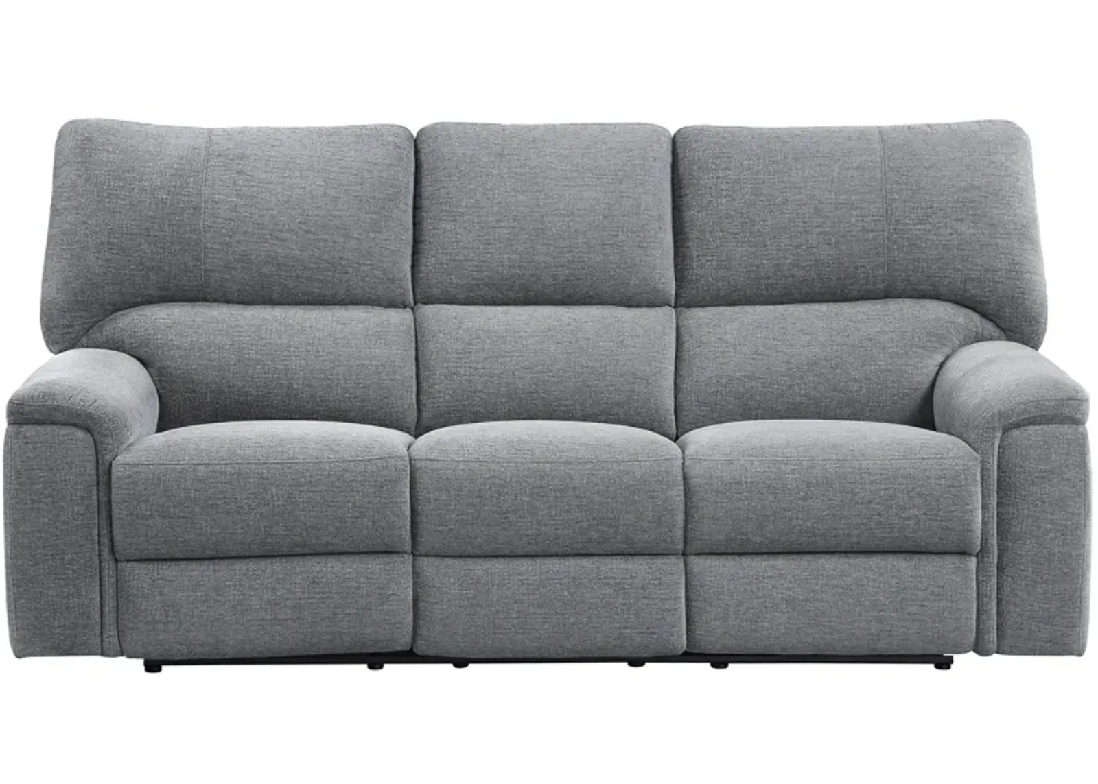 Nob Hill Power Reclining Sofa W/ Power Headrest in Charcoal by Homelegance