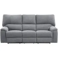 Nob Hill Power Reclining Sofa w/ Power Headrest in Charcoal by Homelegance