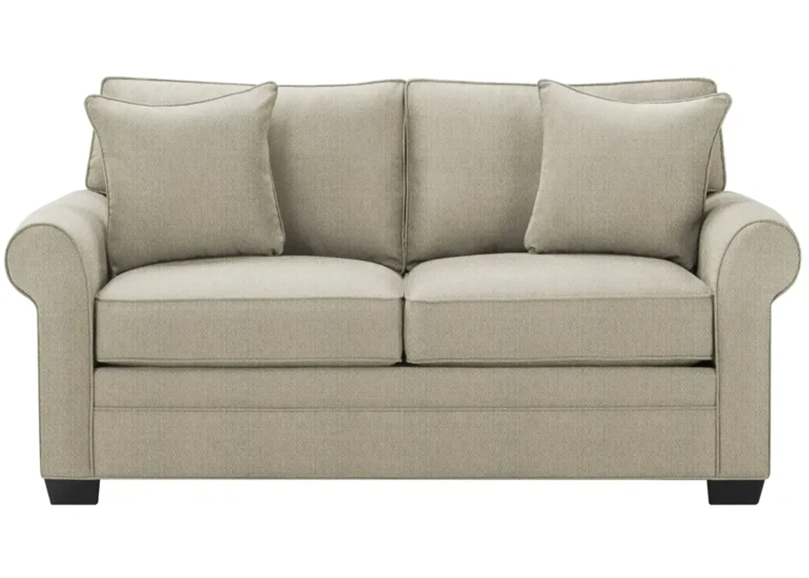 Glendora Apartment Sofa in Sugar Shack Putty by H.M. Richards