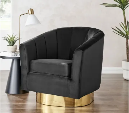 Natasha Accent Armchair in Alamo Black by New Pacific Direct