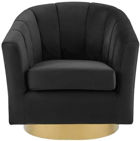 Natasha Accent Armchair in Alamo Black by New Pacific Direct