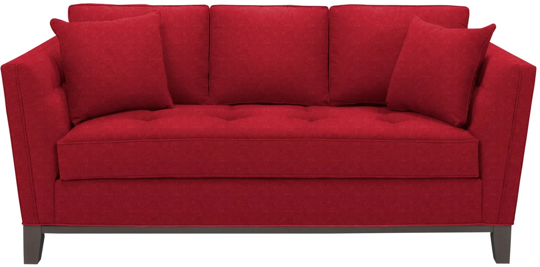 Macauley Apartment Sofa in Suede So Soft Cardinal by H.M. Richards