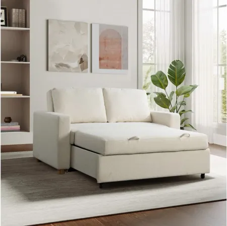 John Convertible Sofa in Ivory by Lifestyle Solutions