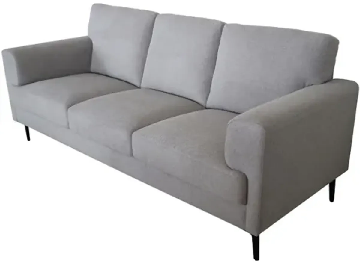 Tyco Sofa in Light Gray by HomeRoots