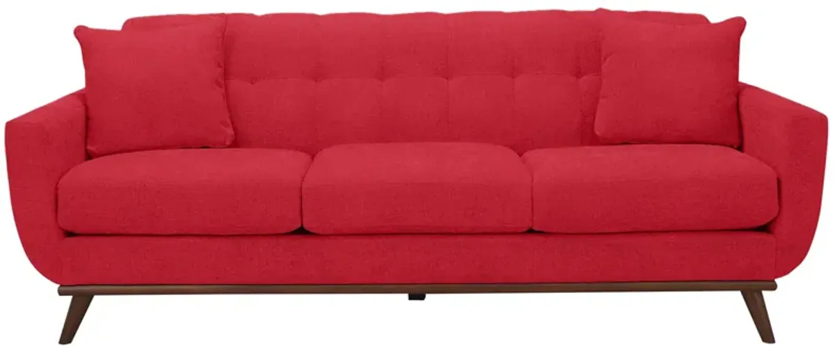 Milo Sofa in Suede-So-Soft Cardinal by H.M. Richards