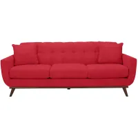 Milo Sofa in Suede-So-Soft Cardinal by H.M. Richards