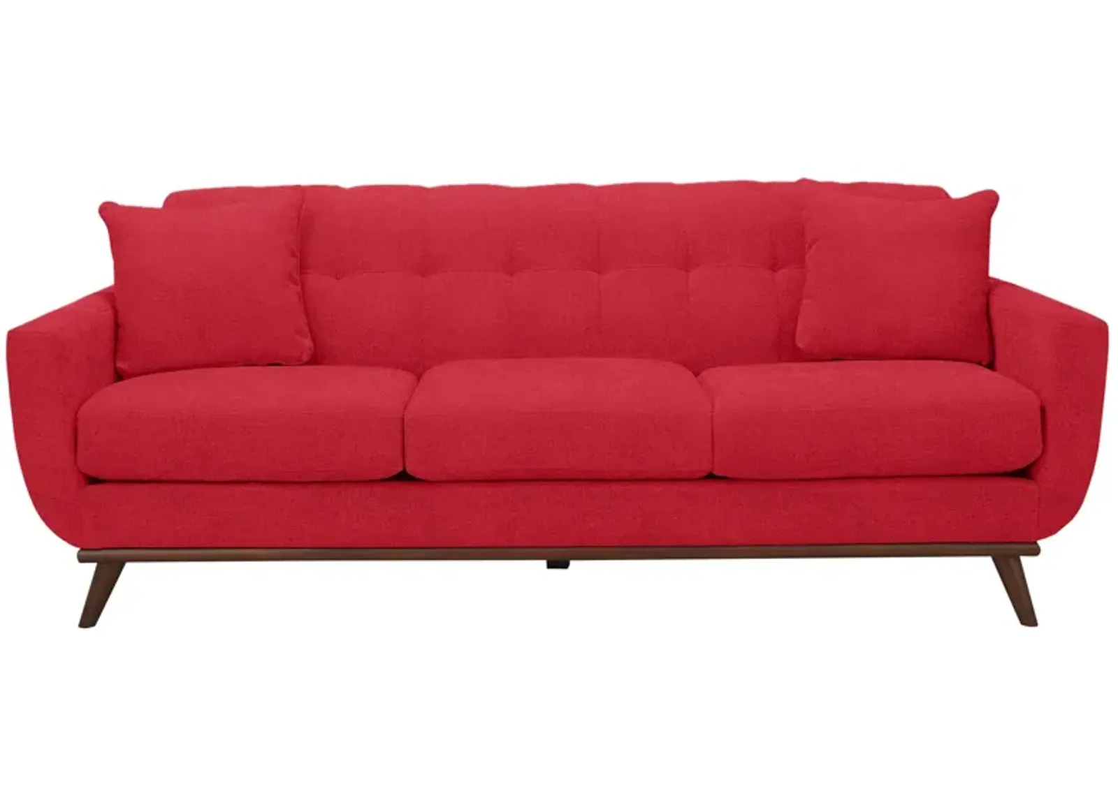 Milo Sofa in Suede-So-Soft Cardinal by H.M. Richards