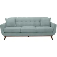 Milo Sofa in Suede-So-Soft Hydra by H.M. Richards