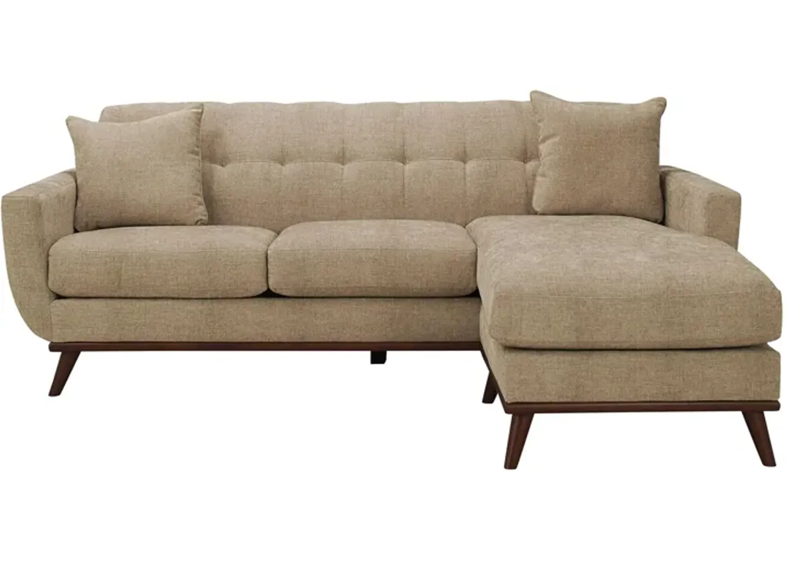 Milo Reversible Sofa Chaise in Sugar Shack Putty by H.M. Richards