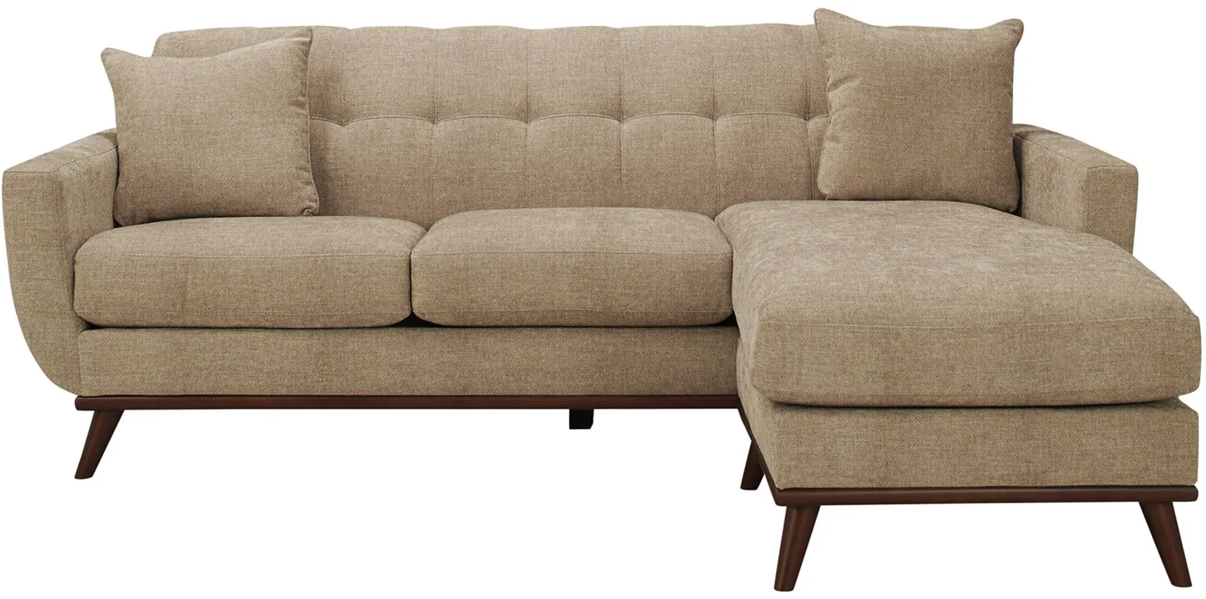 Milo Reversible Sofa Chaise in Sugar Shack Putty by H.M. Richards