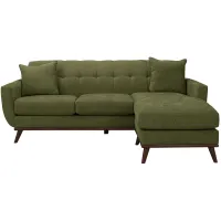 Milo Reversible Sofa Chaise in Suede-So-Soft Pine by H.M. Richards