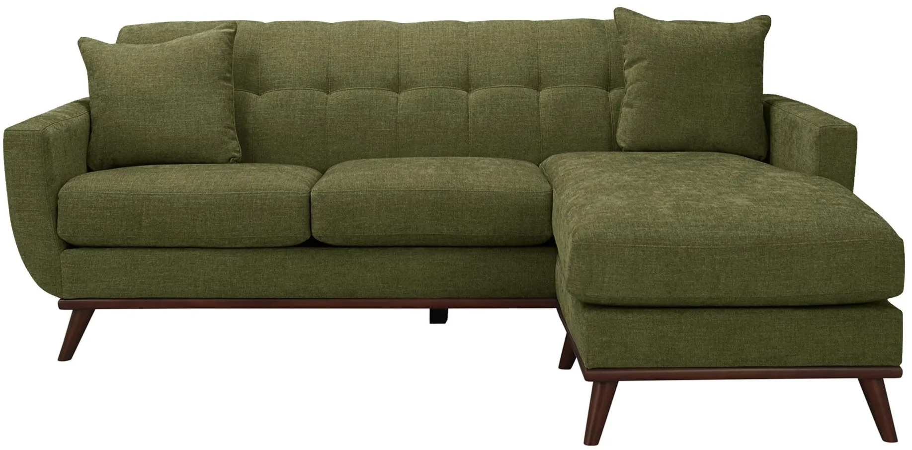 Milo Reversible Sofa Chaise in Suede-So-Soft Pine by H.M. Richards