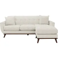 Milo Reversible Sofa Chaise in Sugar Shack Alabaster by H.M. Richards