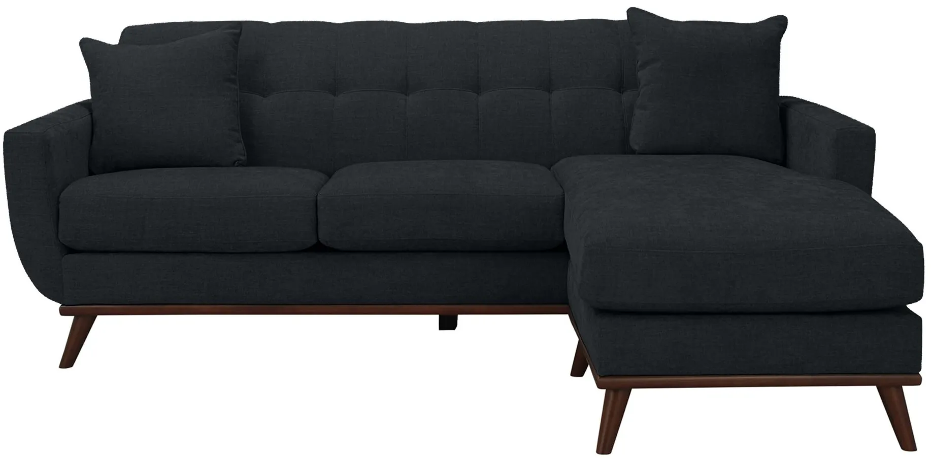 Milo Reversible Sofa Chaise in Suede-So-Soft Slate by H.M. Richards