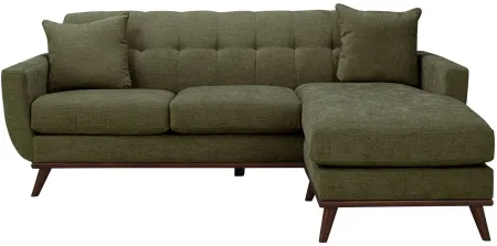 Milo Reversible Sofa Chaise in Elliot Avocado by H.M. Richards