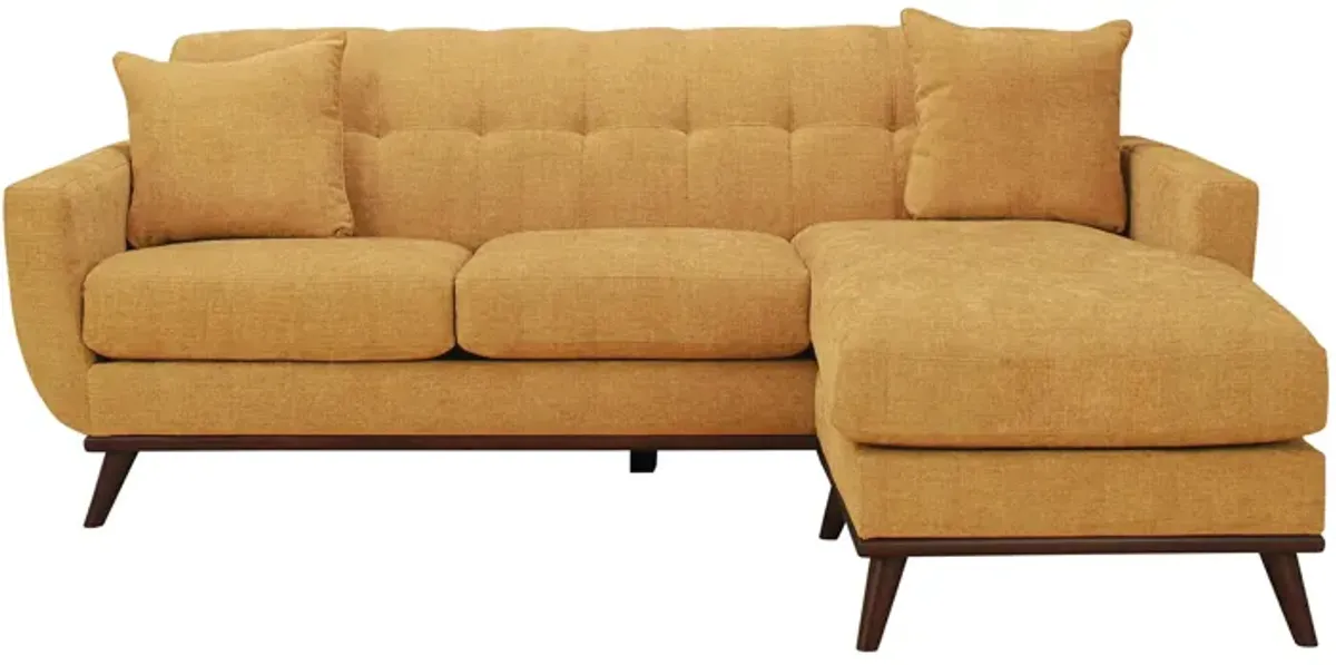 Milo Reversible Sofa Chaise in Elliot Sunflower by H.M. Richards